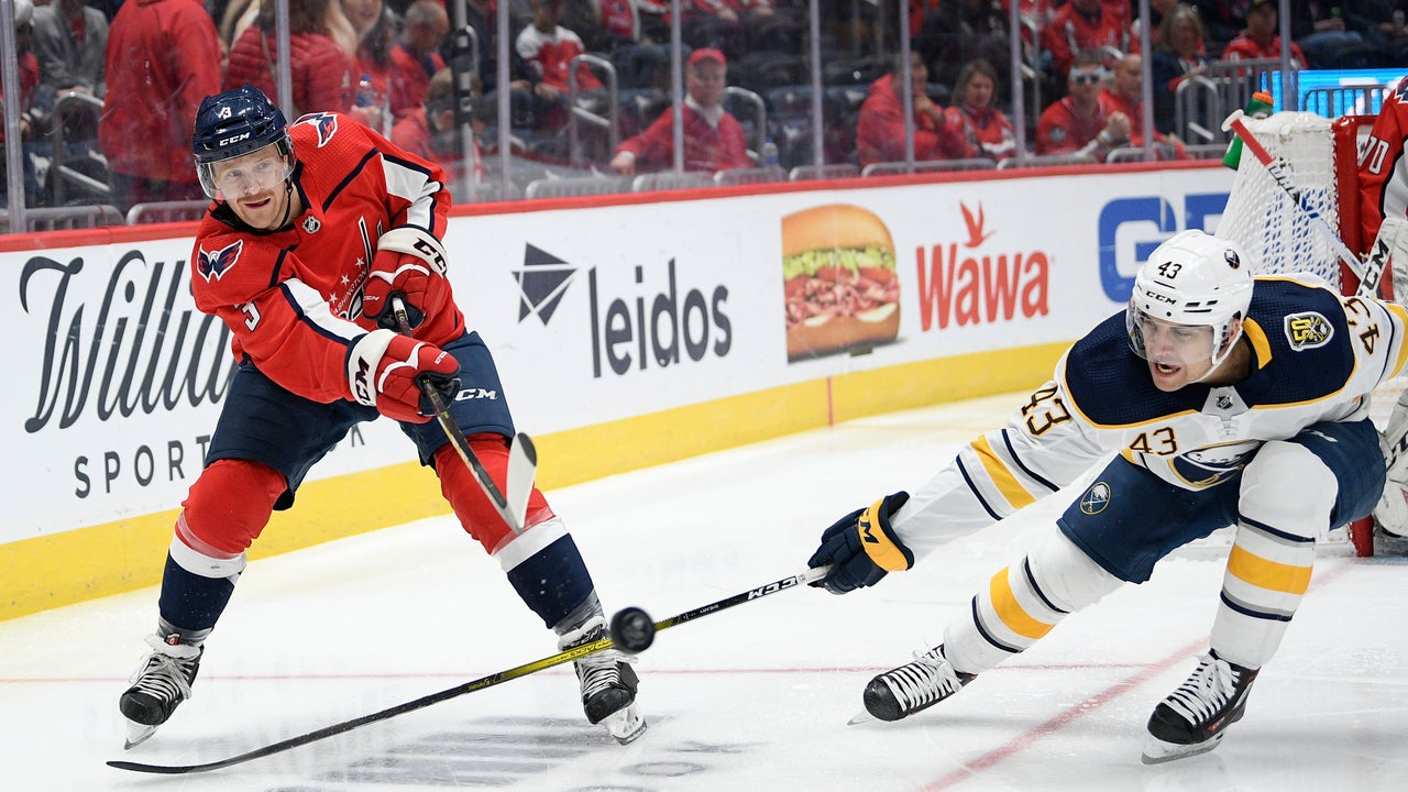 Jakub Vrana scores twice, Capitals rout Sabres 6-1